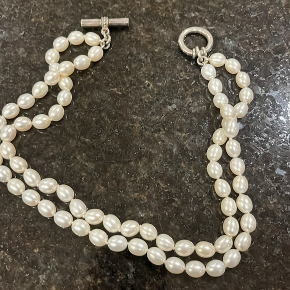 Slane & Slane Double Strand Pearl Choker Necklace - Picture 7 of 7